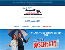 Tablet Screenshot of basementsystemswv.com
